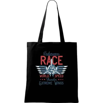 Endurance race Extreme Wings - Taška bavlněná - 42 x 38 cm ( Černá )