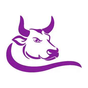 Samolepící dekorace SAMOLEPKA Býk 008 pravá (14 - fialová) NA AUTO, NÁLEPKA, FÓLIE, POLEP, TUNING, VLASTNÍ TEXT, TISK, AUTOSAMOLEPKY.cz, POLEPY, OBRÁZEK, LOGO, SAMOLEPKY