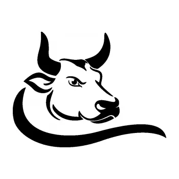 Samolepící dekorace SAMOLEPKA Býk 008 pravá (01 - černá) NA AUTO, NÁLEPKA, FÓLIE, POLEP, TUNING, VLASTNÍ TEXT, TISK, AUTOSAMOLEPKY.cz, POLEPY, OBRÁZEK, LOGO, SAMOLEPKY