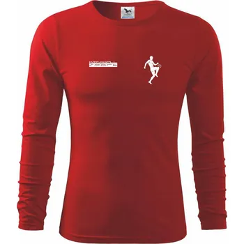 Chlapecké tričko Kickball sport - Triko dětské Long Sleeve - 122 cm/6 let ( Červená )