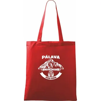 Pálava křížem krážem - Taška bavlněná - 42 x 38 cm ( Červená )