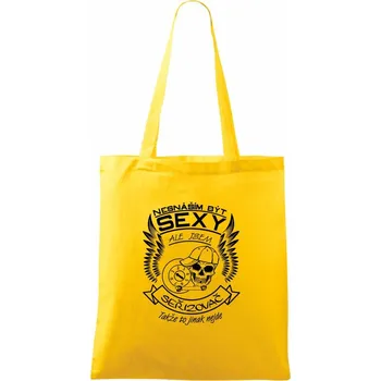 Nákupní taška Nesnáším být sexy - seřizovač - Taška bavlněná - 42 x 38 cm ( Žlutá )