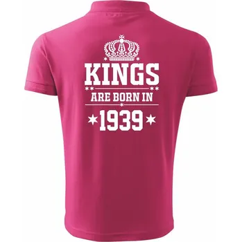 Pánská košile Kings are born in 1939 - Polokošile pánská Pique Polo 203 - M ( Purpurová )