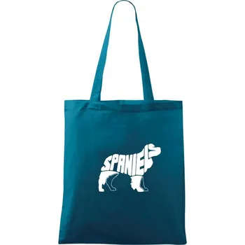 Kokršpaněl - Taška bavlněná - 42 x 38 cm ( Petrolejová )