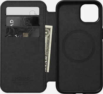 Pouzdro na mobilní telefon Nomad MagSafe Rugged Folio pro Apple iPhone 13 černé