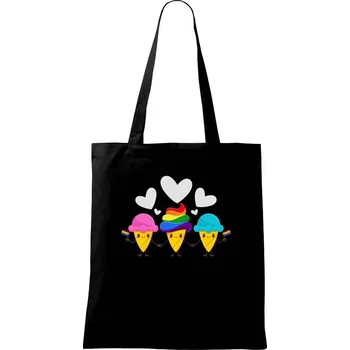LGBT zmrzliny - Taška bavlněná - 42 x 38 cm ( Černá )