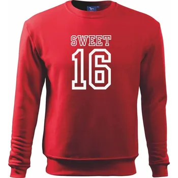Chlapecké tričko Sweet 16 - Mikina Essential dětská - 146 cm/10 let ( Červená )