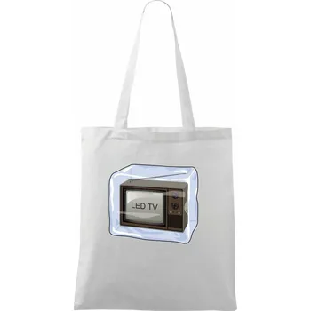 LED TV (Hana-creative) - Taška bavlněná - 42 x 38 cm ( Bílá )