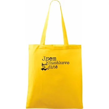 Nákupní taška Jsem husákovo dítě - Taška bavlněná - 42 x 38 cm ( Žlutá )