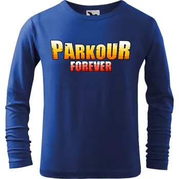 Dětské tričko Parkour Forever s dlouhým rukávem modré