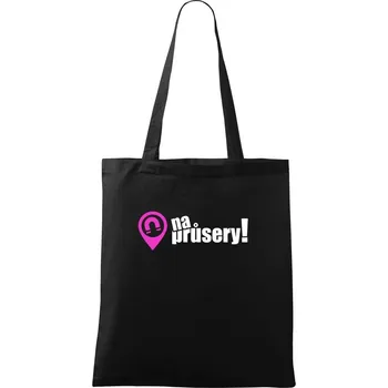 Nákupní taška Magnet na průsery - Taška bavlněná - 42 x 38 cm ( Černá )