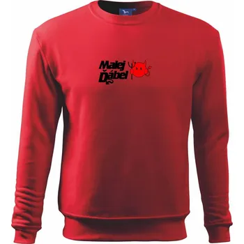 Chlapecké tričko Malej dábel - Mikina Essential dětská - 146 cm/10 let ( Červená )