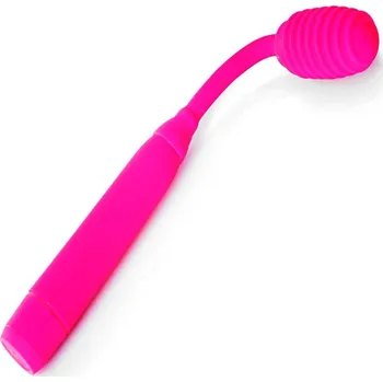 LOLO masážní vibrátor s hlavicí a ohebným krčkem růžový