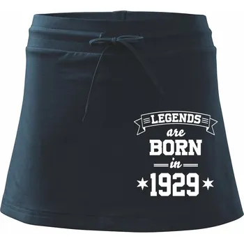 Dámská sukně Legends are born in 1929 - Sportovní sukně - two in one - XL ( Námořní modrá (velmi tmavá - téměř černá) )