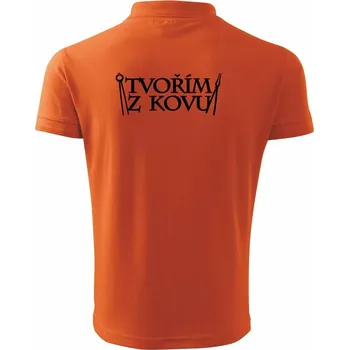 Pánská košile Tvořím z kovu - Polokošile pánská Pique Polo 203 - 4XL ( Oranžová )