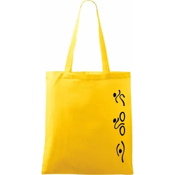 Triathlon na výšku - Taška bavlněná - 42 x 38 cm ( Žlutá )