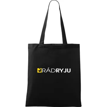 Rád ryju lžíce - Taška bavlněná - 42 x 38 cm ( Černá )