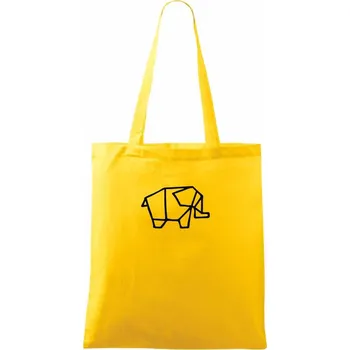 Geometrire - slon jednoduchý - Taška bavlněná - 42 x 38 cm ( Žlutá )