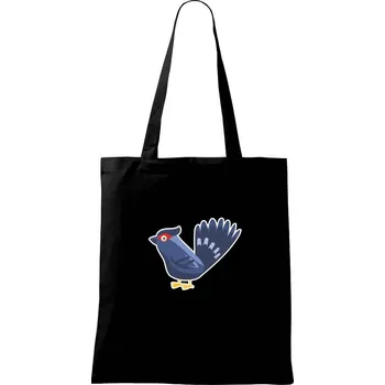 Nákupní taška Tetřev animovaný - Taška bavlněná - 42 x 38 cm ( Černá )