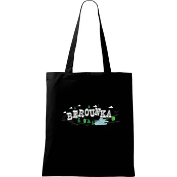 Řeka Berounka - Taška bavlněná - 42 x 38 cm ( Černá )