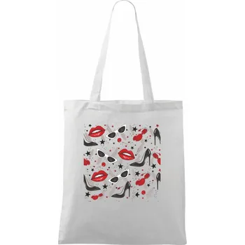 Vše co holka potřebuje - Taška bavlněná - 42 x 38 cm ( Bílá )