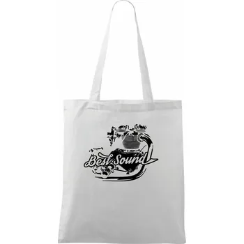 Moto Best Sound - Taška bavlněná - 42 x 38 cm ( Bílá )