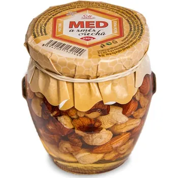 Akátový med a směs ořechů 230 g