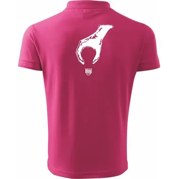 Pánská košile Žárovka - ruka - Polokošile pánská Pique Polo 203 - L ( Purpurová )