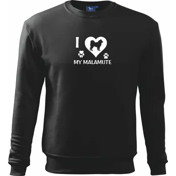 I Love My Malamute - Mikina Essential dětská - 146 cm/10 let ( Černá )