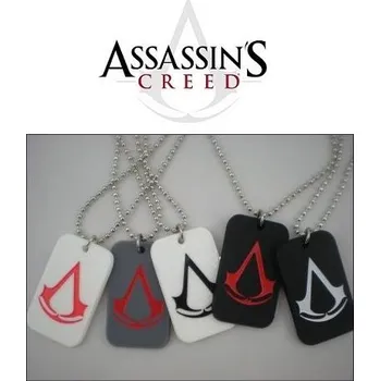 Počítačová hra řetízek vojenská známka Assassins Creed