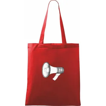 Megafon - Taška bavlněná - 42 x 38 cm ( Červená )