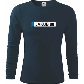 Pánské oblečení SPZ Jakub 80 - Triko s dlouhým rukávem FIT-T long sleeve - M ( Námořní modrá (velmi tmavá - téměř černá) )