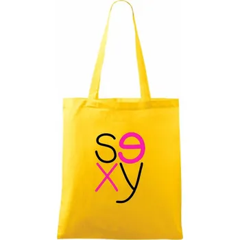 Sexy vedle sebe - Taška bavlněná - 42 x 38 cm ( Žlutá )