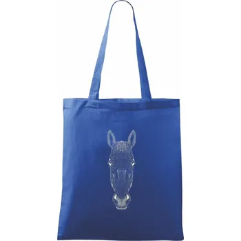 Nákupní taška Osel kresba - Taška bavlněná - 42 x 38 cm ( Královská modrá )