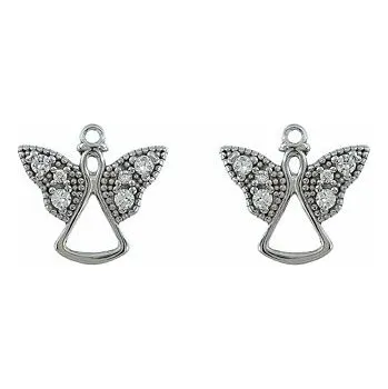 Náušnice Stříbrné náušnice andělé