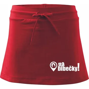 Dámská sukně Jsem magnet na blbečky - Sportovní sukně - two in one - S ( Červená )