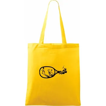 Lidé v raketě - Taška bavlněná - 42 x 38 cm ( Žlutá )