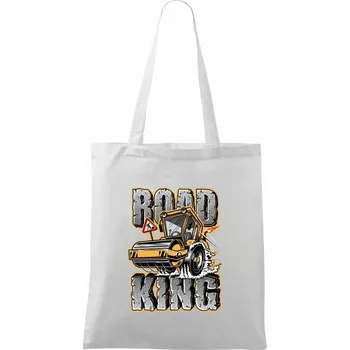 Road King válec - Taška bavlněná - 42 x 38 cm ( Bílá )