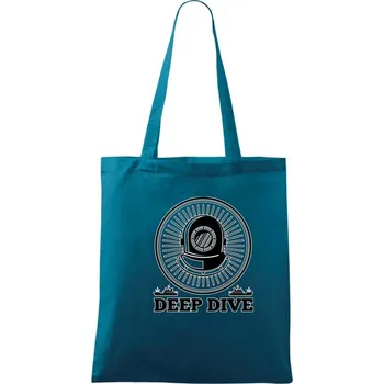 Deep dive erb - Taška bavlněná - 42 x 38 cm ( Petrolejová )