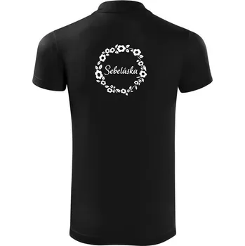 Pánská košile Sebeláska - Polokošile Victory sportovní (dresovina) - S ( Černá )