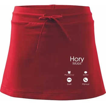 Dámská sukně Hory volá - Sportovní sukně - two in one - M ( Červená )