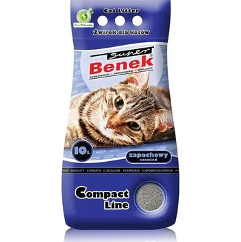 Podestýlka pro kočku BENEK Super Compact Bentonitové stelivo mořský vánek 10l
