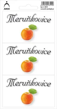 Samolepící etiketa ARCH Domácí pálenky meruňkovice 3 ks 80 x 50 mm