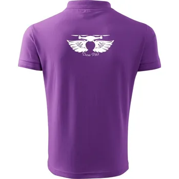 Pánská košile Dron pilot - Polokošile pánská Pique Polo 203 - 4XL ( Fialová )