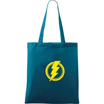 Nákupní taška Ebike logo - Taška bavlněná - 42 x 38 cm ( Petrolejová )