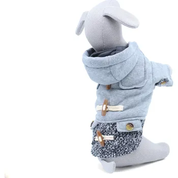 Obleček pro psa Vsepropejska Alfréd zateplená bunda pro psa Barva: Šedá, Délka zad (cm): 20, Obvod hrudníku: 27 - 30 cm