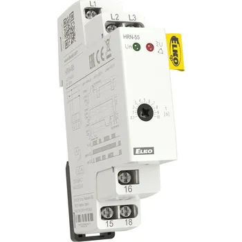 Relé ELKO EP HRN-55 hlídací napěťové relé sled a výpadek fází