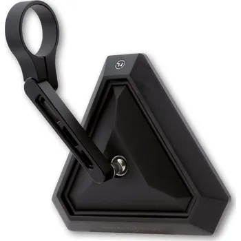 Zrcátko pro motocykl Zrcátko na konec řidítek Highsider "TETRA" krátké, černé matné