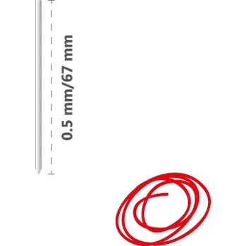 Náplň do psacích potřeb Náplň kovová R1004 (do 4-barev. pera) 0,5 mm, červená