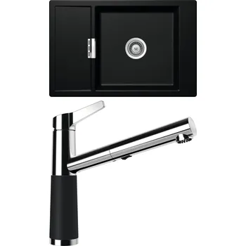 Kuchyňský dřez Set Schock S4-5 (dřez Mono D-100XS Magma + baterie SC-510.120 Magma)